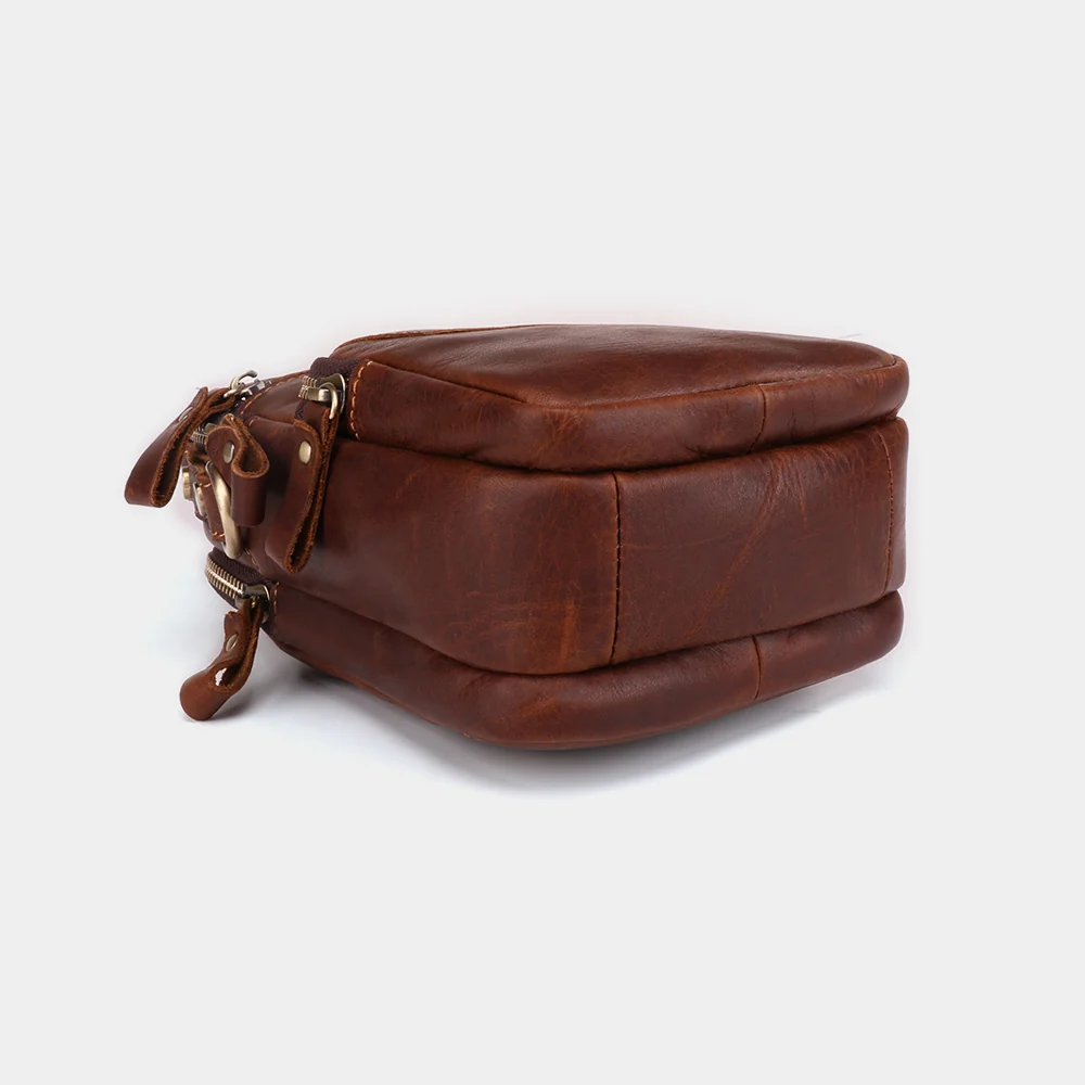 Bottom view of The Estro leather sling bag