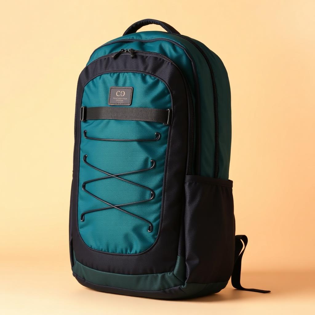 Voyager 40L teal and charcoal travel backpack on a clean studio background