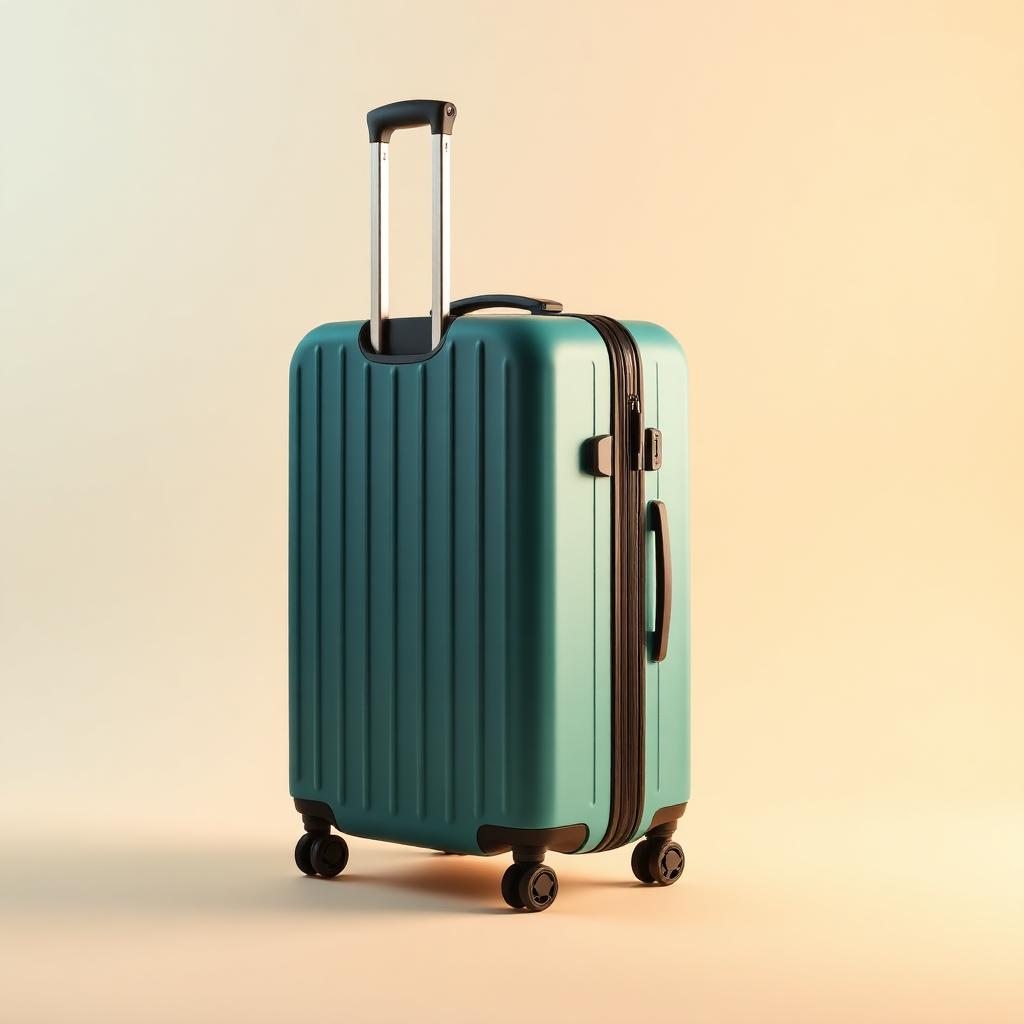 Meridian teal hardshell cabin spinner carry-on suitcase on a clean studio background